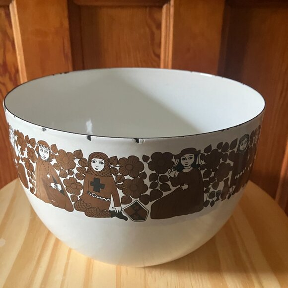 Finland Arabia/Finel Kaj Franck Enamel Bowl in Ritari - Picture 4 of 7